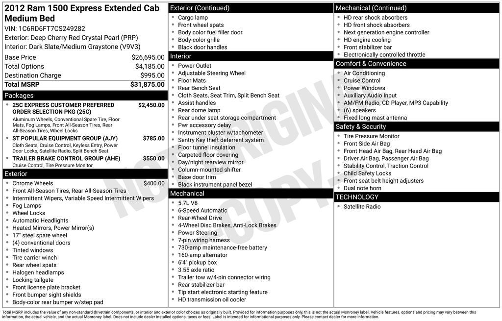 2012 RAM 1500 Express