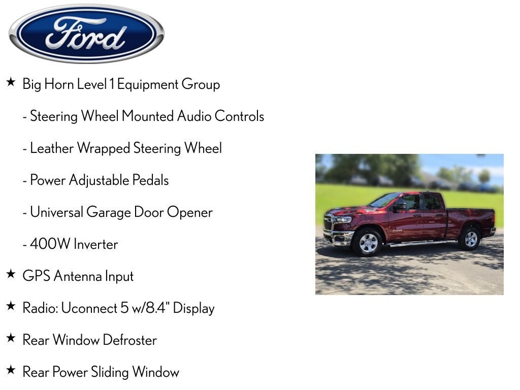 2025 RAM 1500 Big Horn/Lone Star