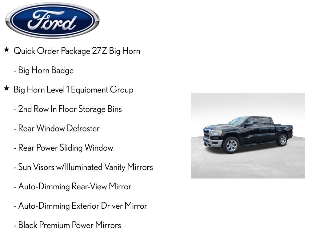 2022 RAM 1500 Big Horn/Lone Star