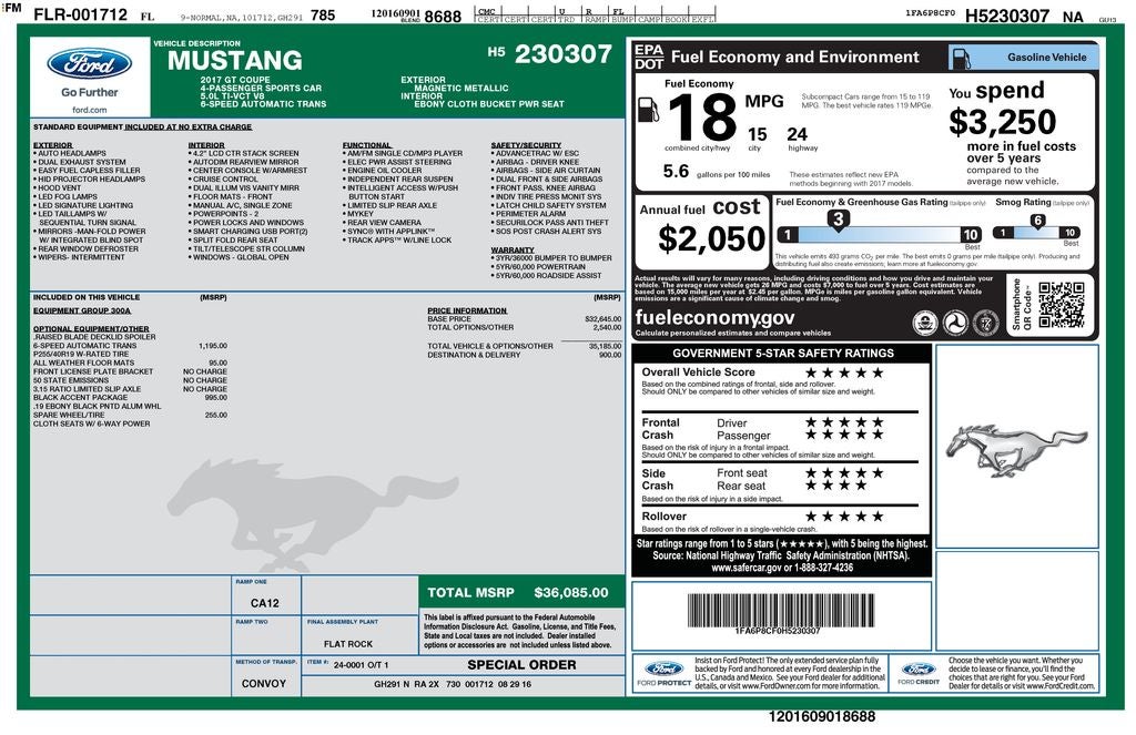 2017 Ford Mustang GT