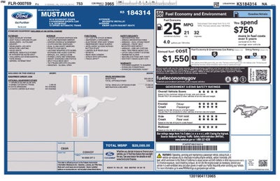 2019 Ford Mustang EcoBoost