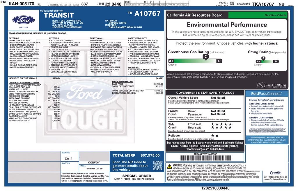2026 Ford Transit-350 XLT
