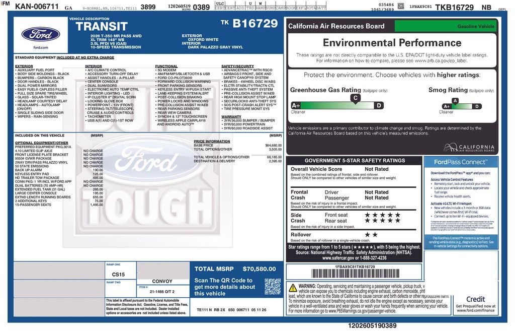 2026 Ford Transit-350 XL