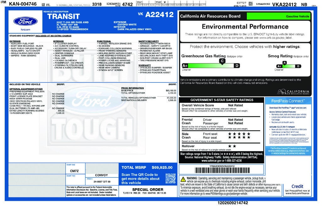 2027 Ford Transit-350 XL