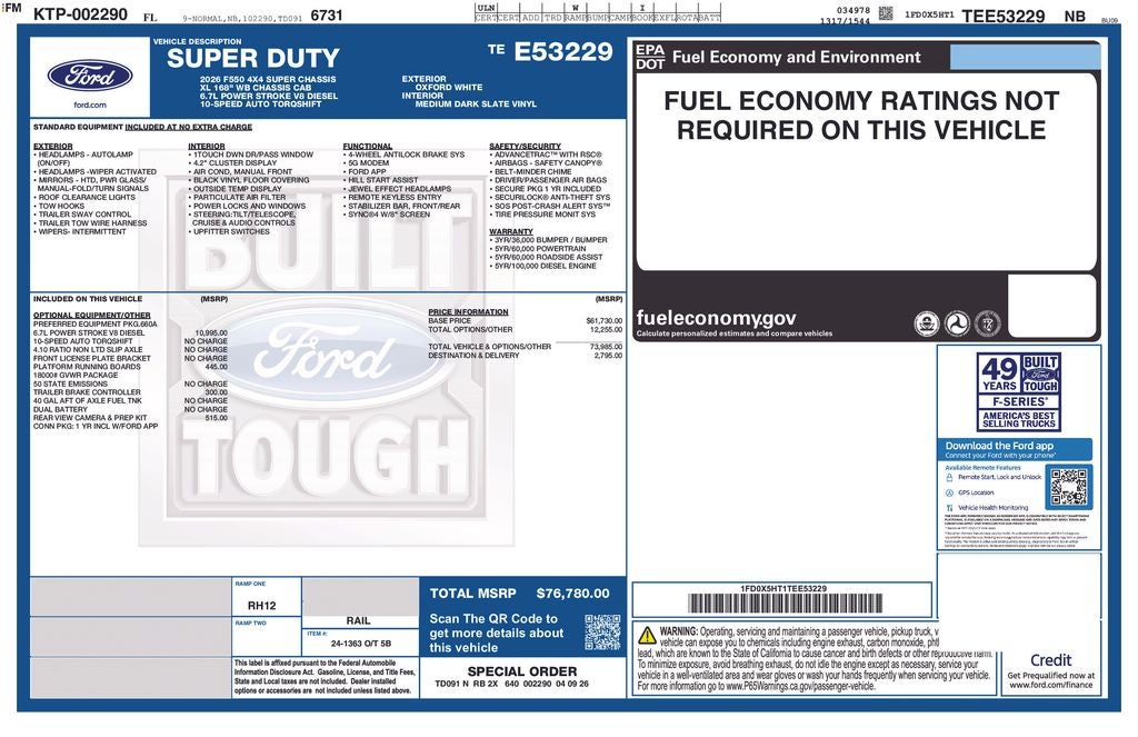 2026 Ford F-550SD XL DRW