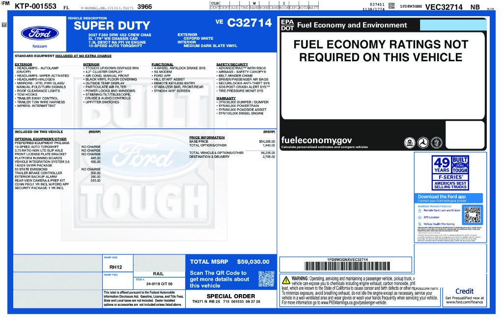 2027 Ford F-350SD XL DRW