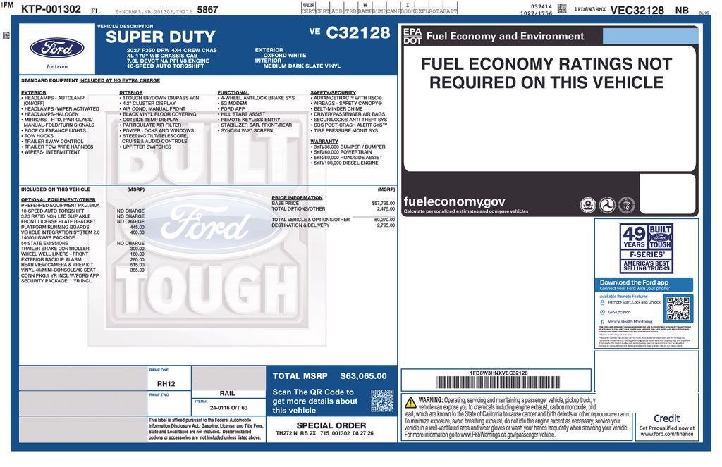 2027 Ford F-350SD XL DRW