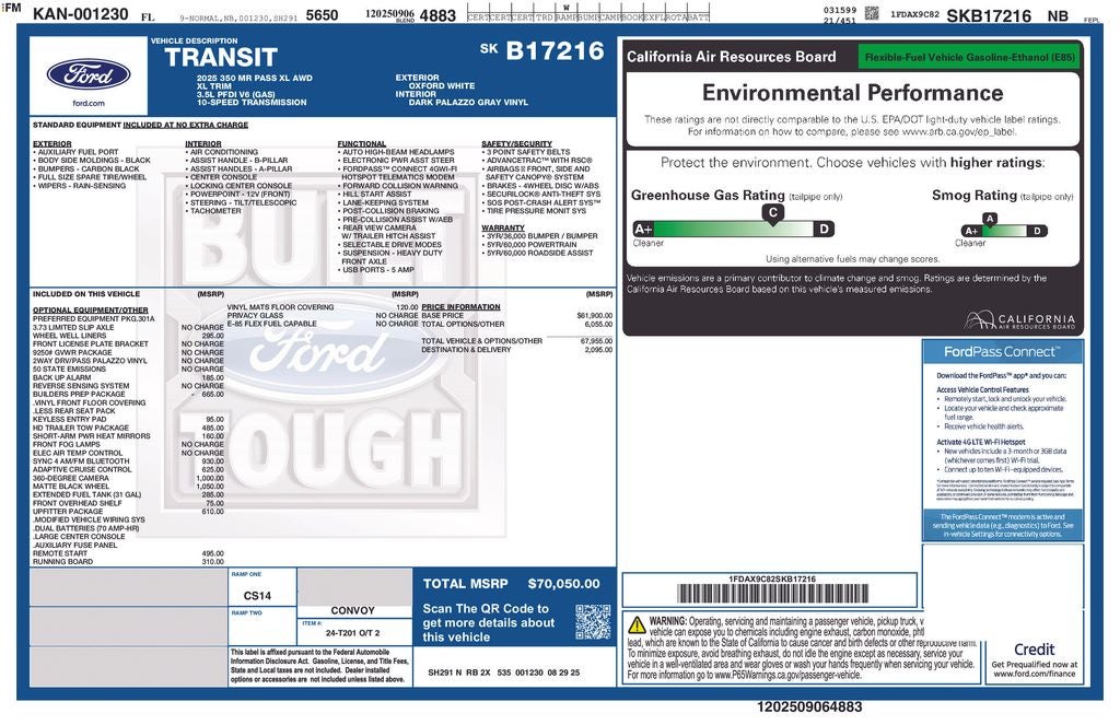 2025 Ford Transit-350 XL