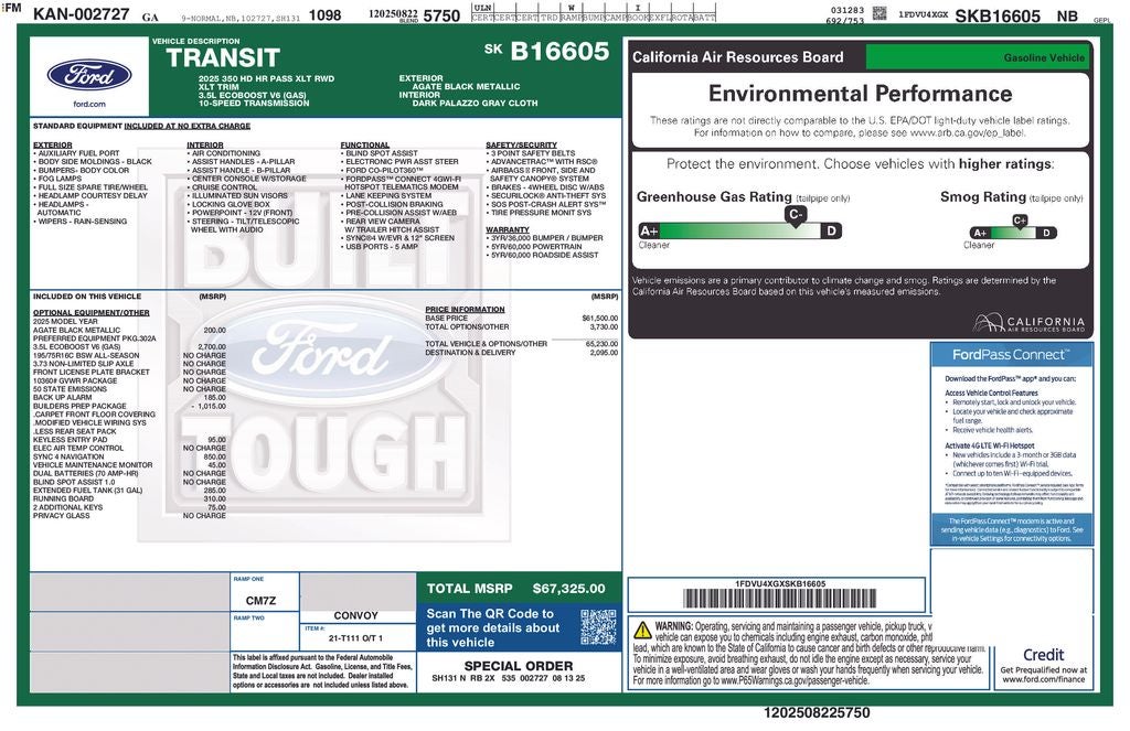 2025 Ford Transit-350 XLT