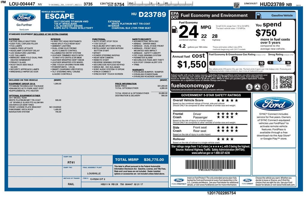 2017 Ford Escape Titanium
