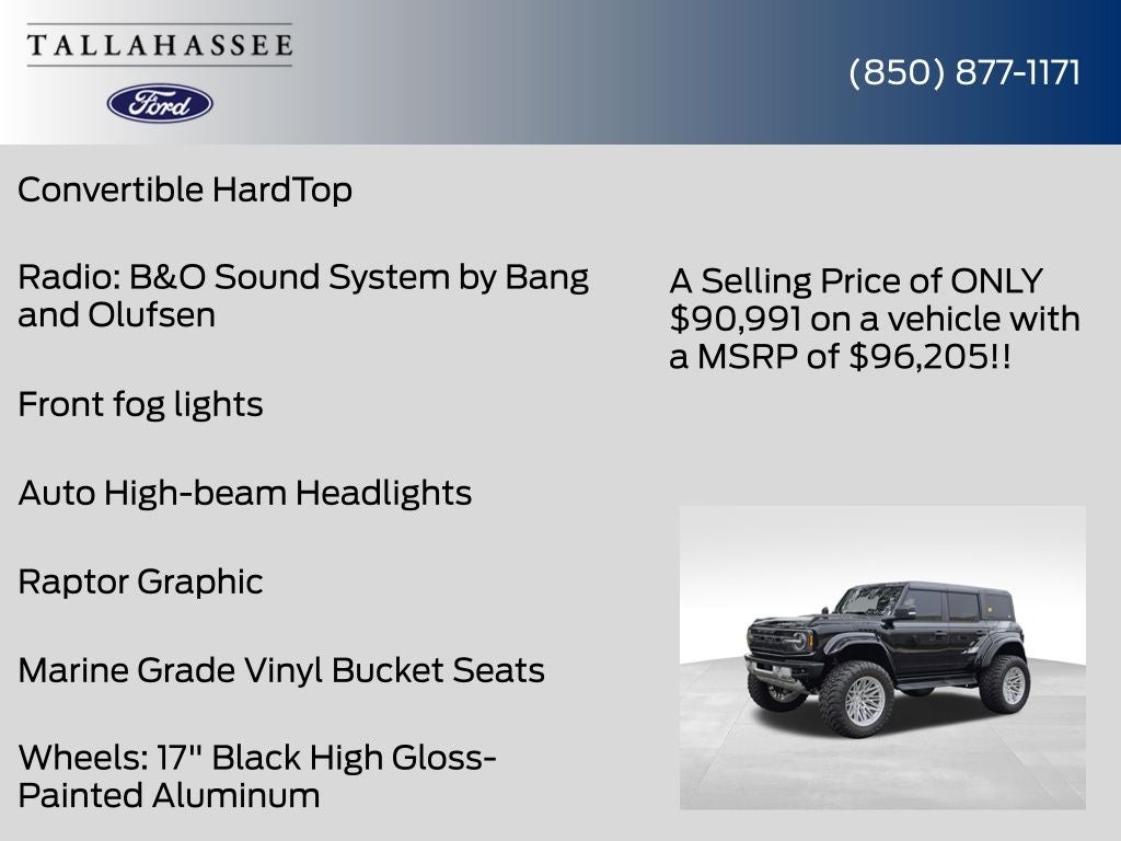 2026 Ford Bronco Raptor