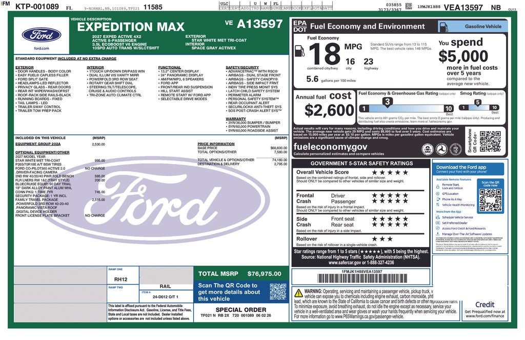 2027 Ford Expedition Max Active