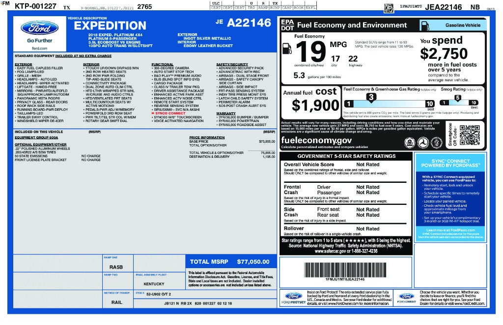 2018 Ford Expedition Platinum