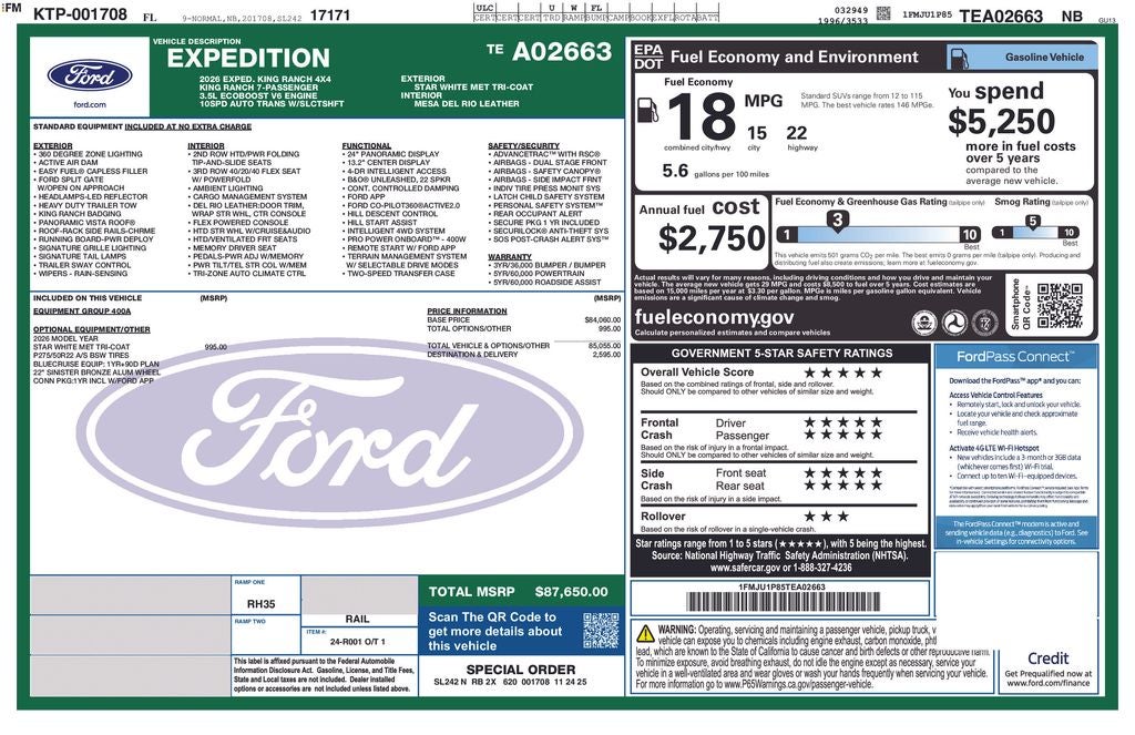 2026 Ford Expedition King Ranch