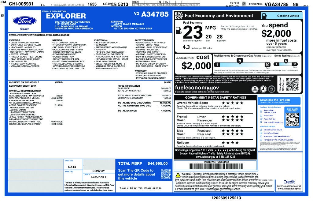 2027 Ford Explorer Active