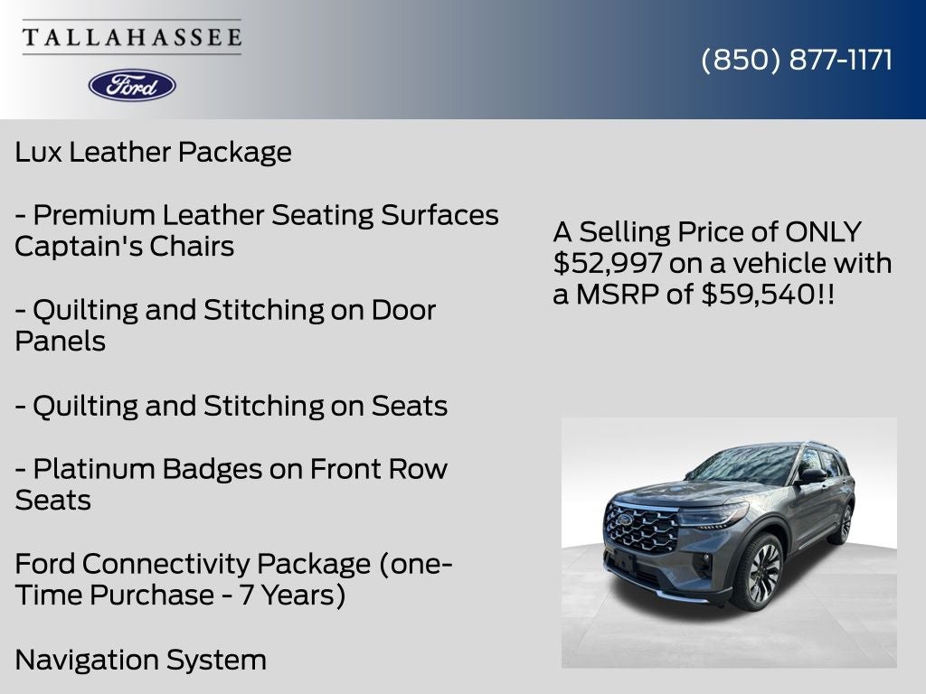 2026 Ford Explorer Platinum