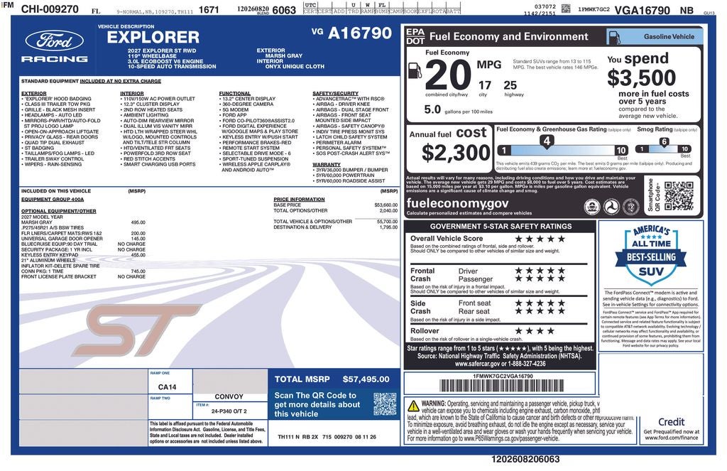 2027 Ford Explorer ST