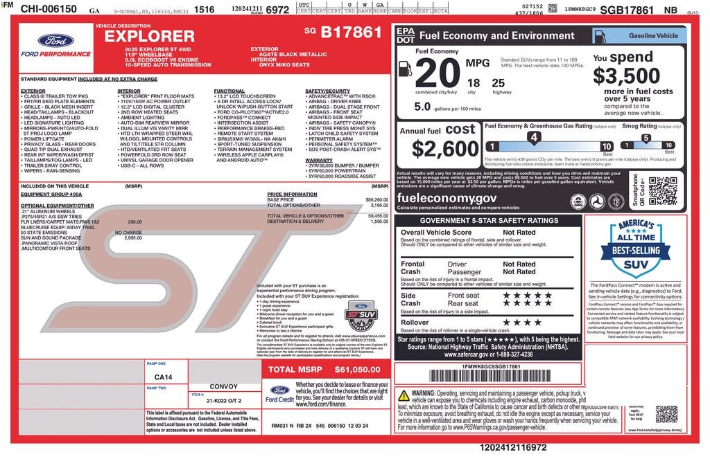 2025 Ford Explorer ST