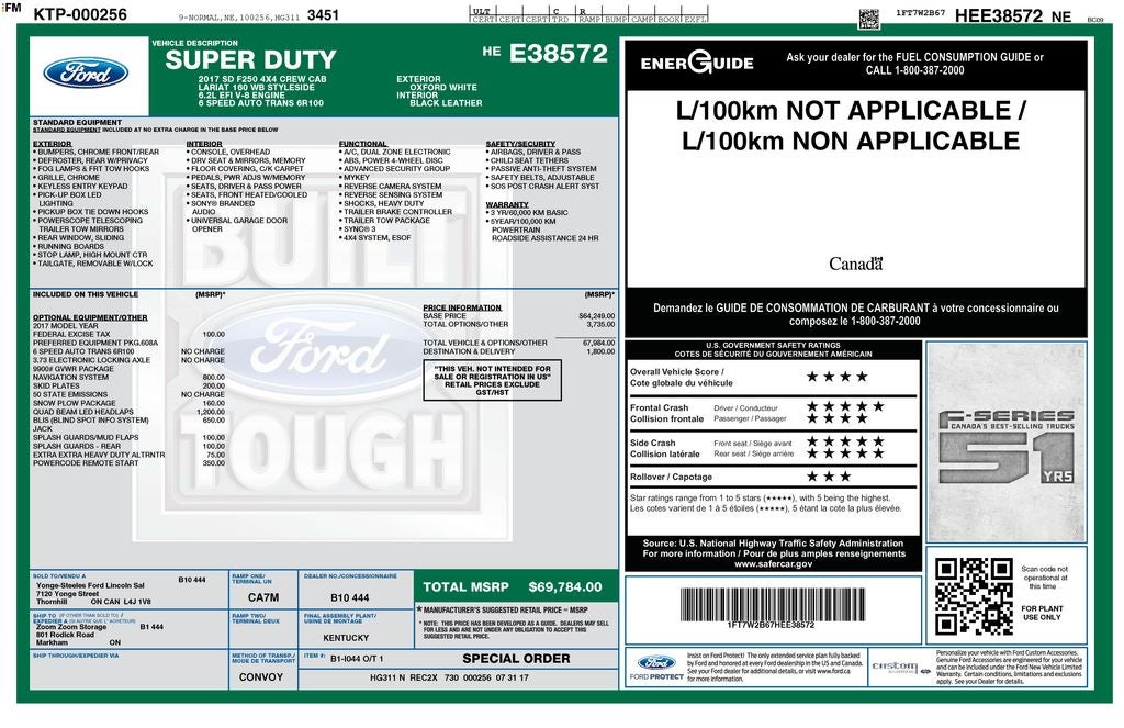 2017 Ford F-250SD Lariat