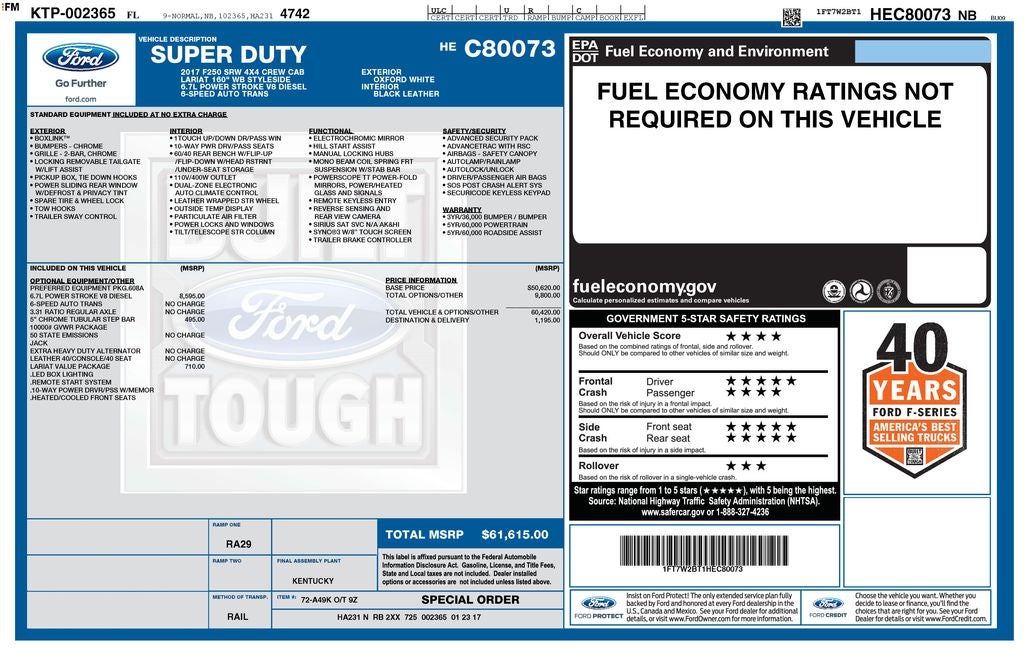 2017 Ford F-250SD Lariat