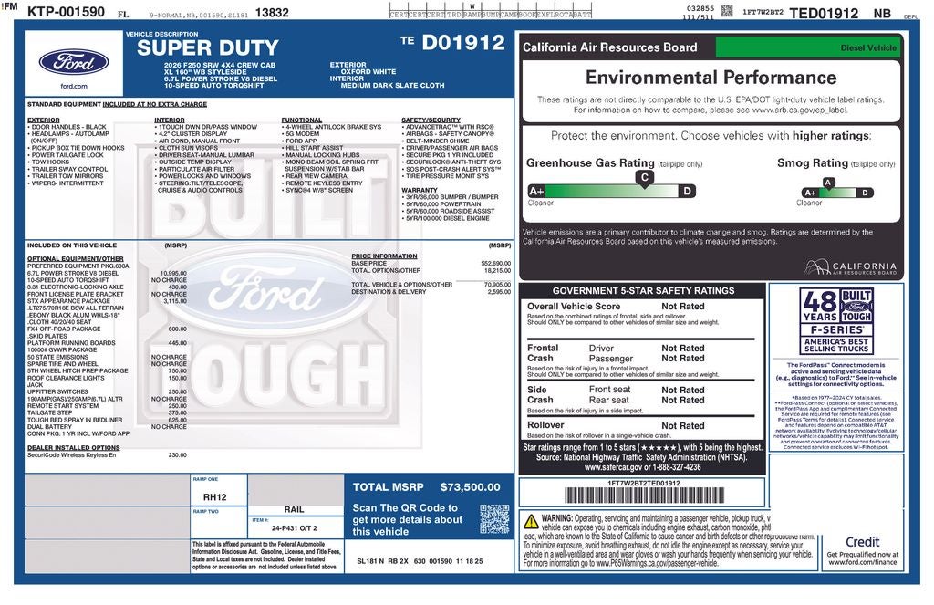 2026 Ford F-250SD XL