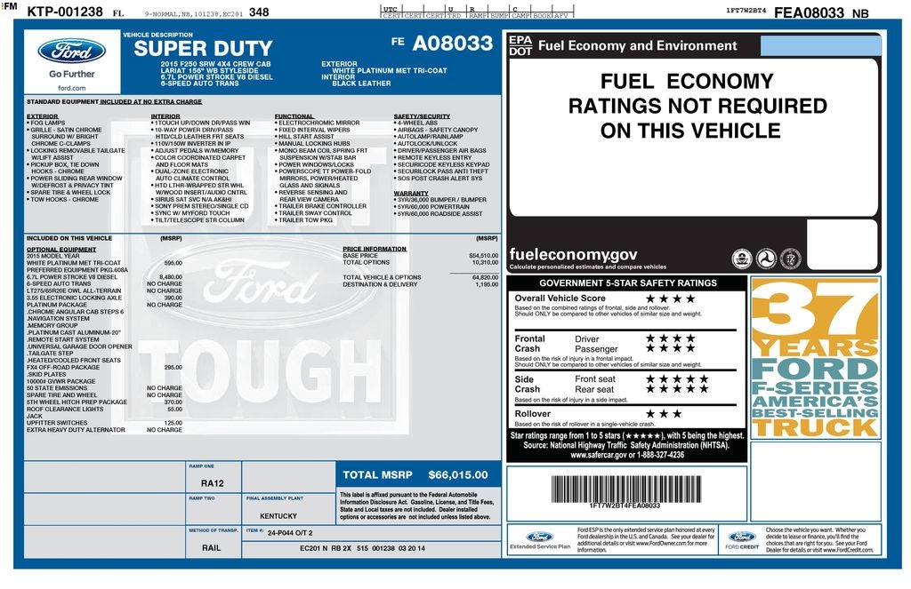 2015 Ford F-250SD Lariat