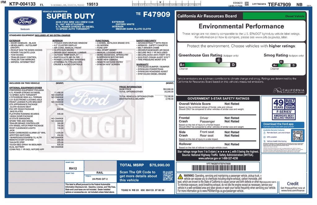 2026 Ford F-250SD XL