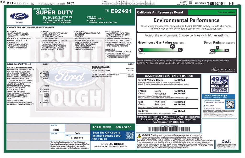 2026 Ford F-250SD XL