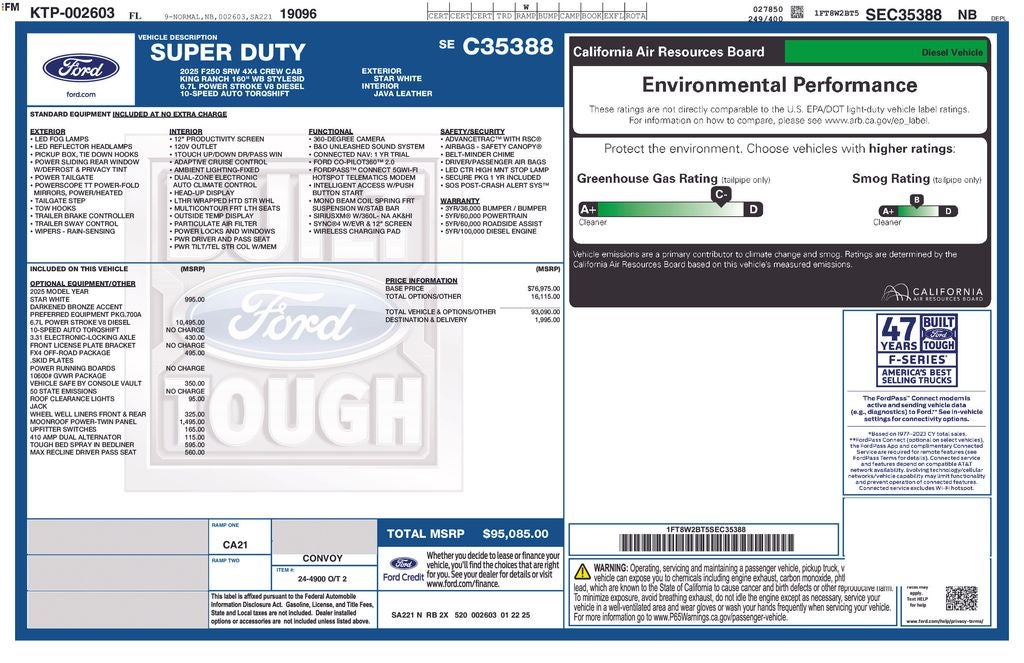2025 Ford F-250SD King Ranch