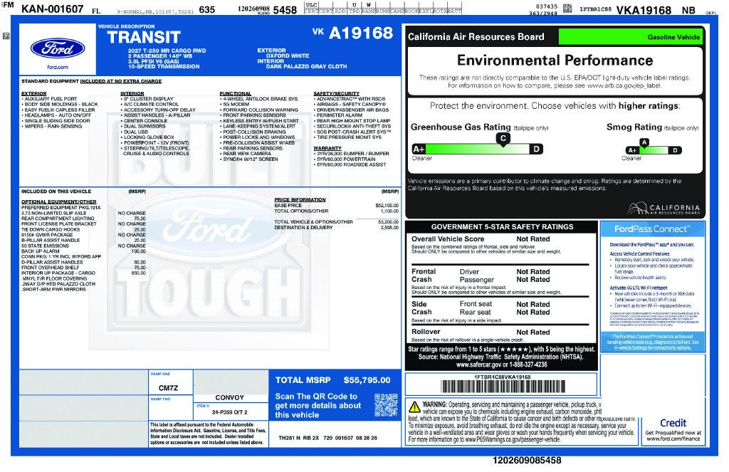2027 Ford Transit-250 Base