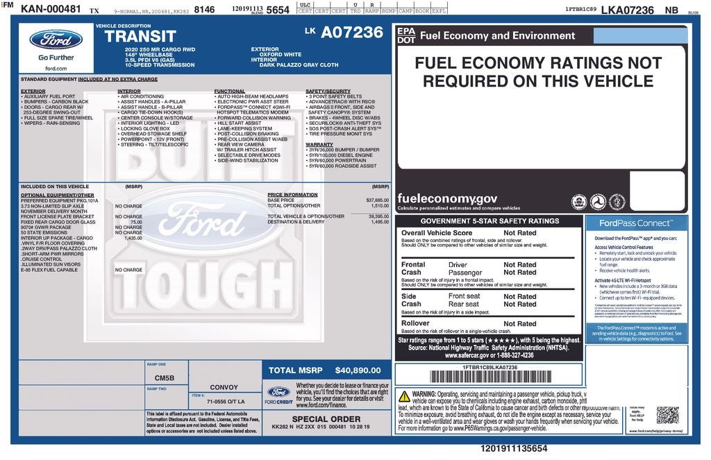 2020 Ford Transit-250 Base