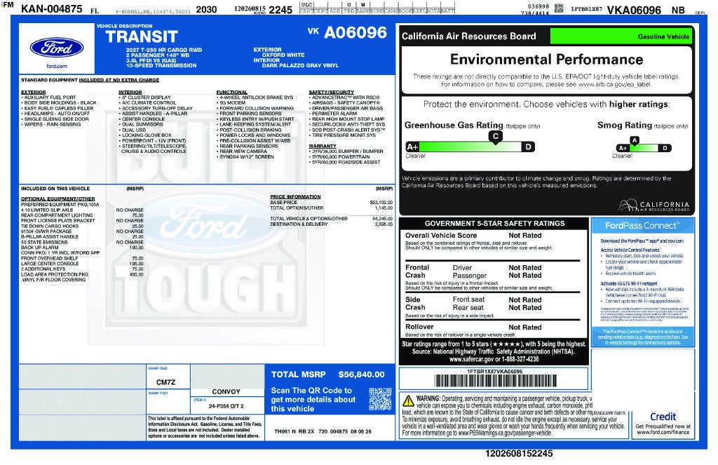 2027 Ford Transit-250 Base