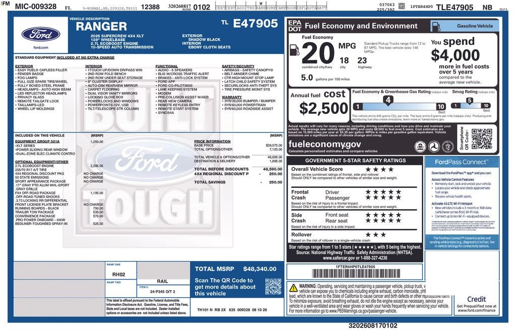 2026 Ford Ranger XLT