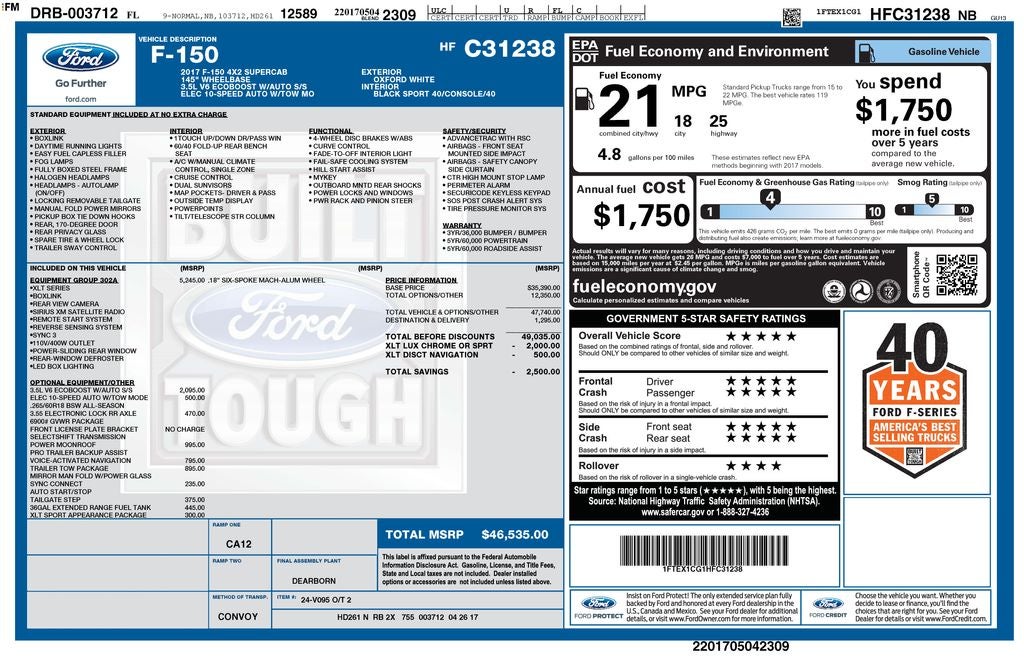 2017 Ford F-150 XLT