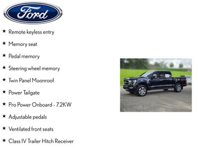 2021 Ford F-150 Platinum