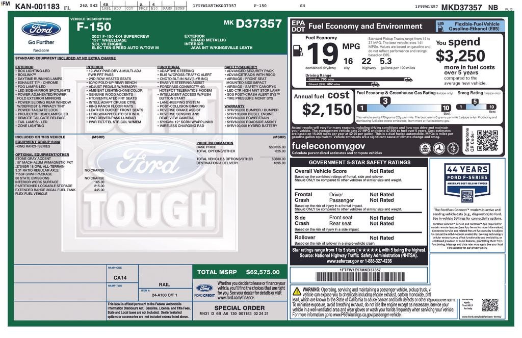 2021 Ford F-150 King Ranch