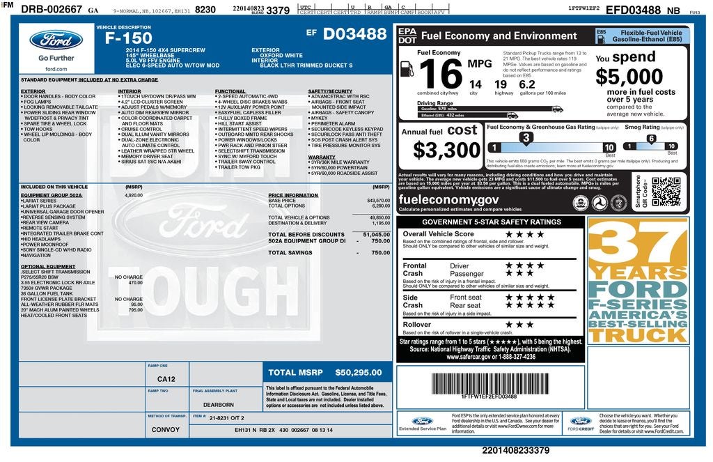 2014 Ford F-150 Lariat