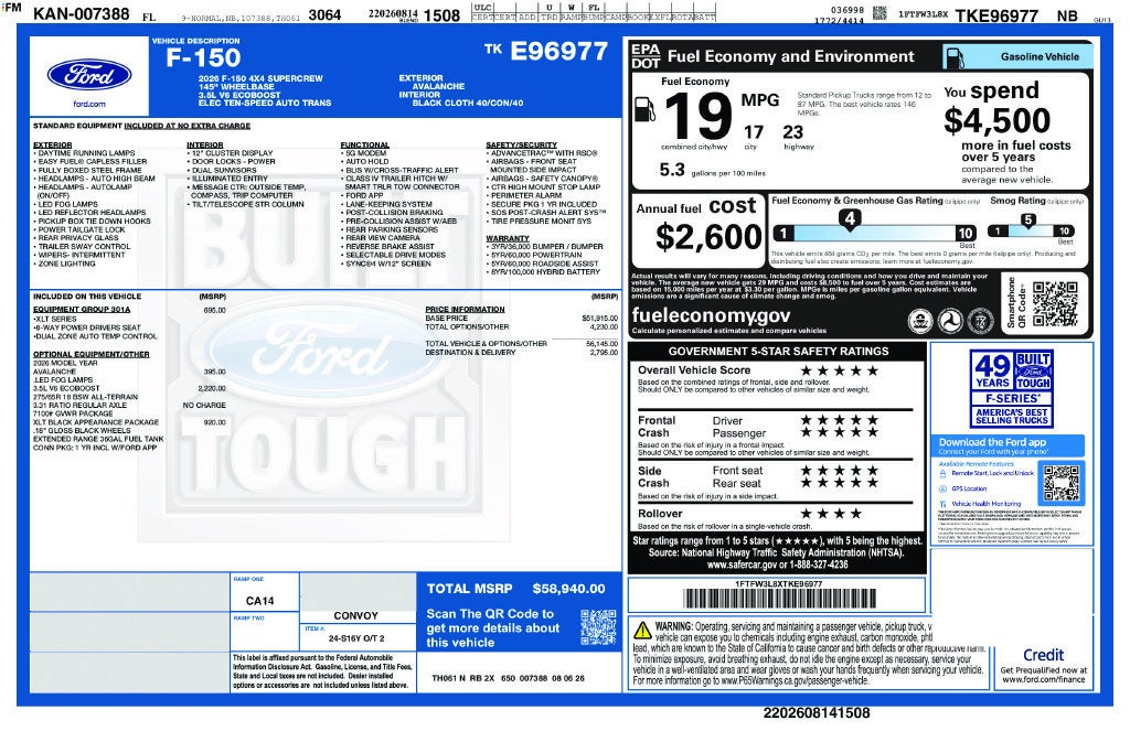 2026 Ford F-150 XLT