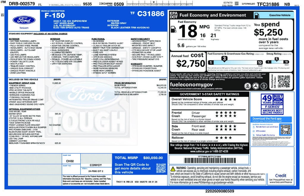 2026 Ford F-150 Tremor