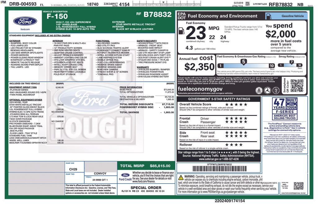 2024 Ford F-150 Platinum