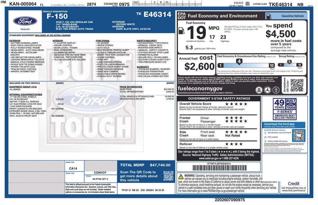 2026 Ford F-150 XL