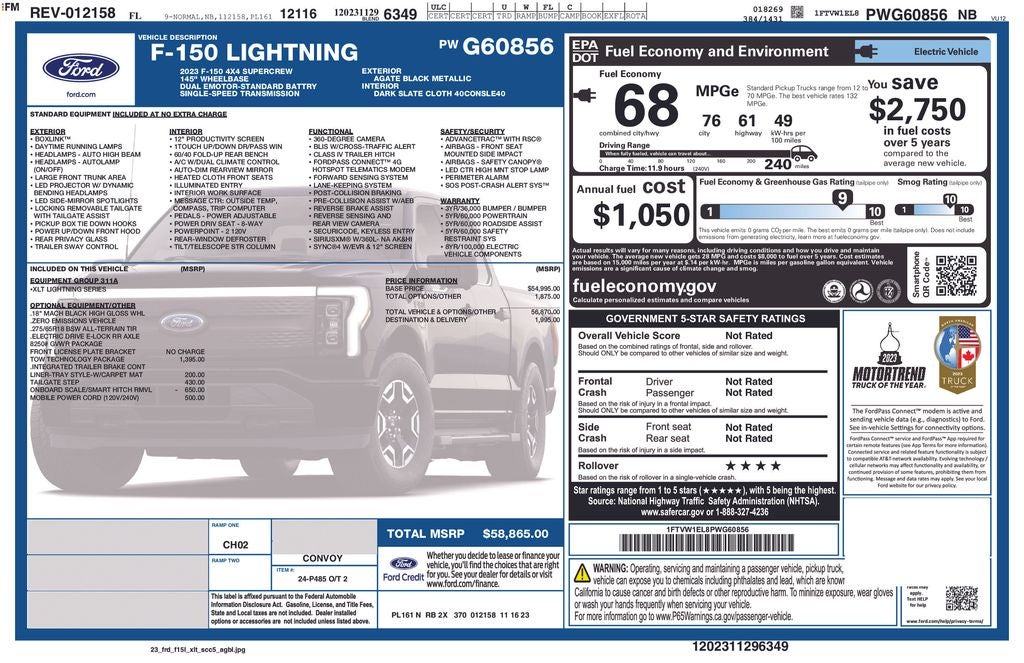 2023 Ford F-150 Lightning XLT