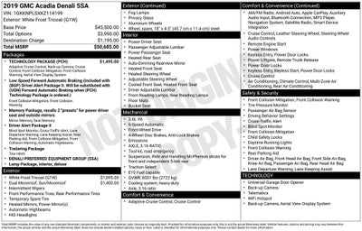 2019 GMC Acadia Denali