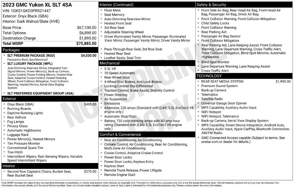 2023 GMC Yukon XL SLT