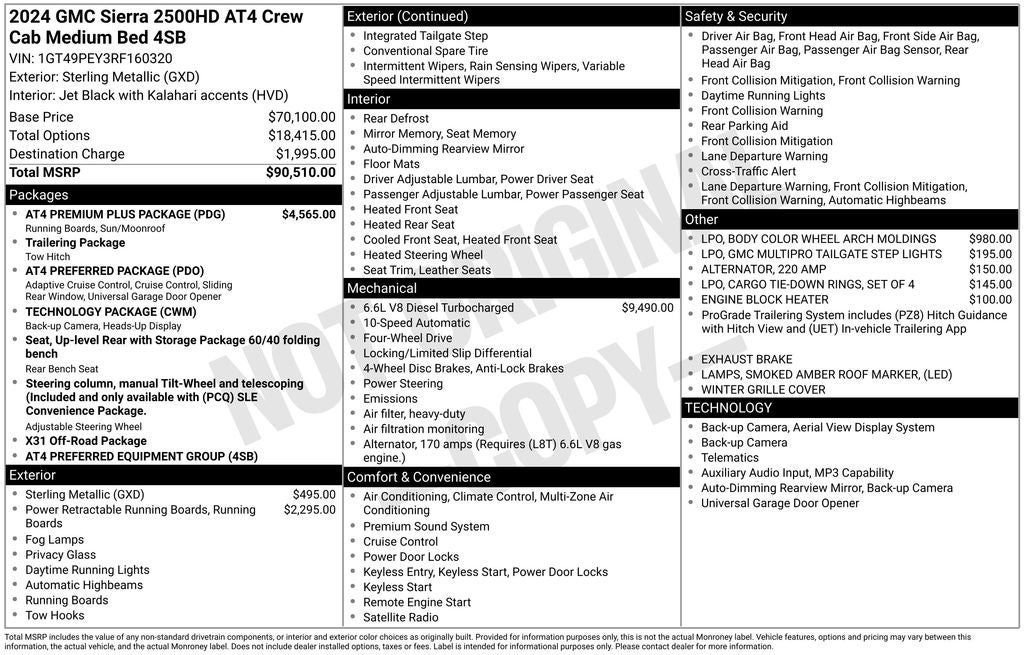 2024 GMC Sierra 2500HD AT4