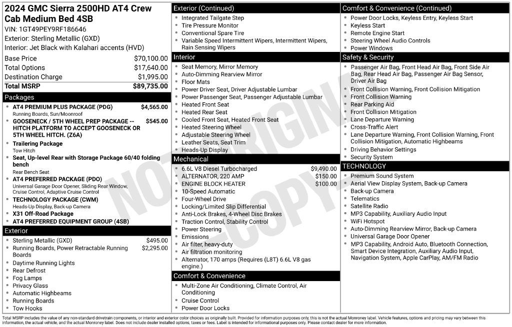 2024 GMC Sierra 2500HD AT4