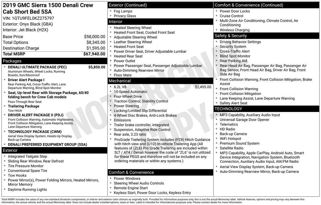 2019 GMC Sierra 1500 Denali