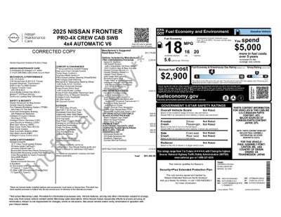2025 Nissan Frontier PRO-4X
