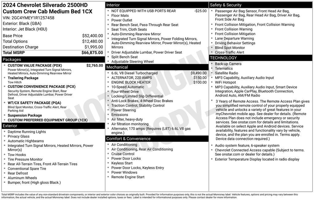 2024 Chevrolet Silverado 2500HD Custom