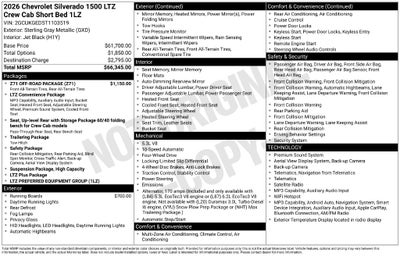 2026 Chevrolet Silverado 1500 LTZ